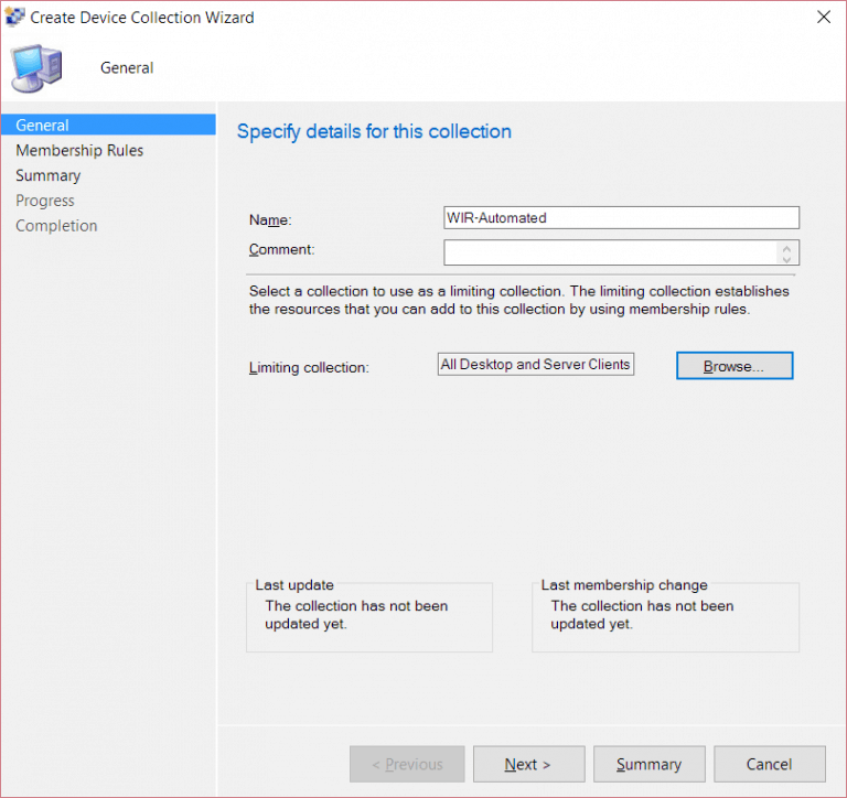 Creating a Collection with the WIR Query - Endpoint Insights Knowledge